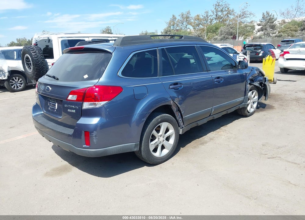 2013 SUBARU OUTBACK 2.5I PREMIUM VIN: 4S4BRBBC8D3320622
