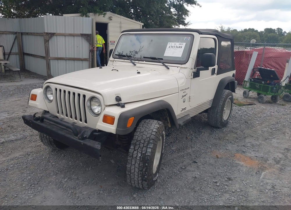 1999 JEEP WRANGLER SPORT VIN: 1J4FY19S6XP415901
