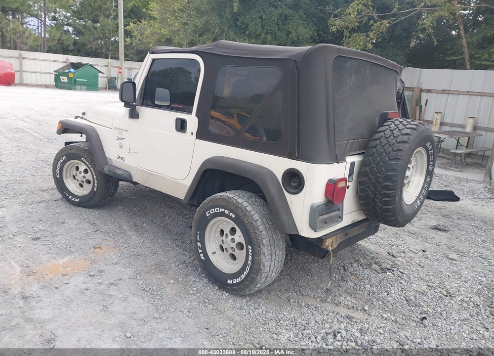 1999 JEEP WRANGLER SPORT VIN: 1J4FY19S6XP415901