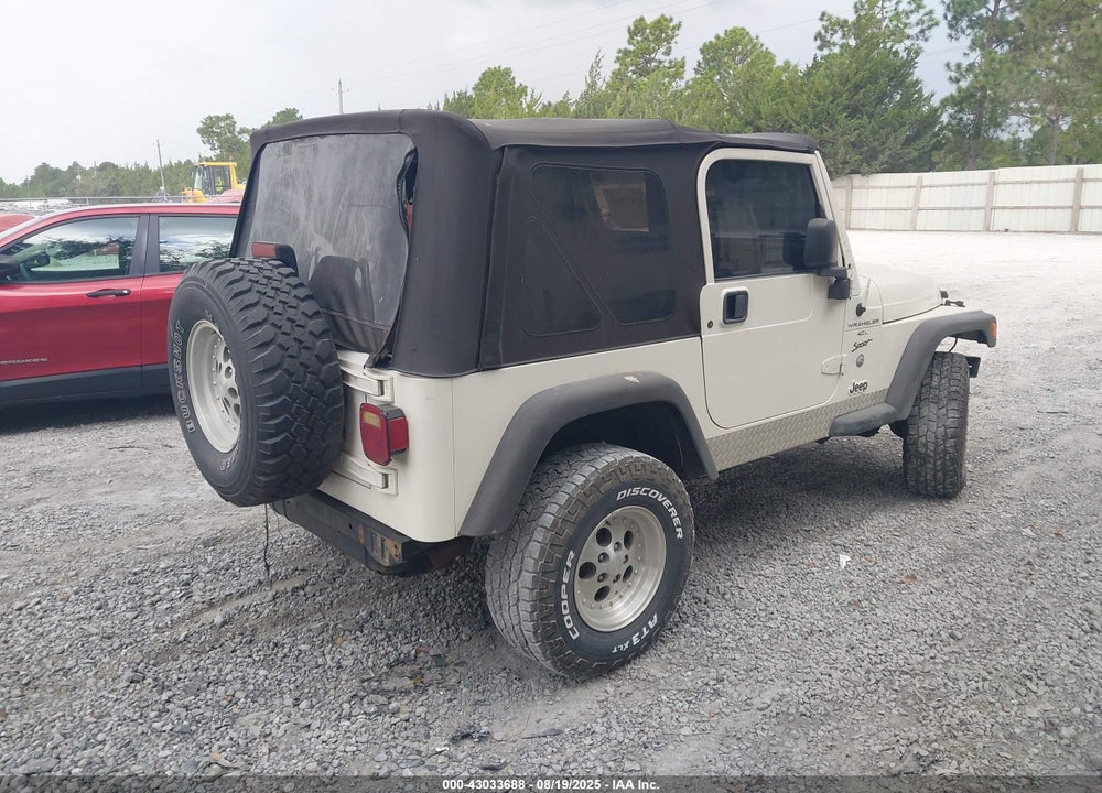 1999 JEEP WRANGLER SPORT VIN: 1J4FY19S6XP415901