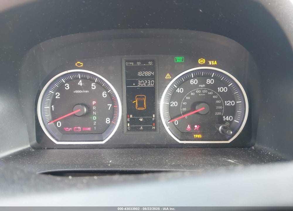 2008 HONDA CR-V LX VIN: 5J6RE48328L027171
