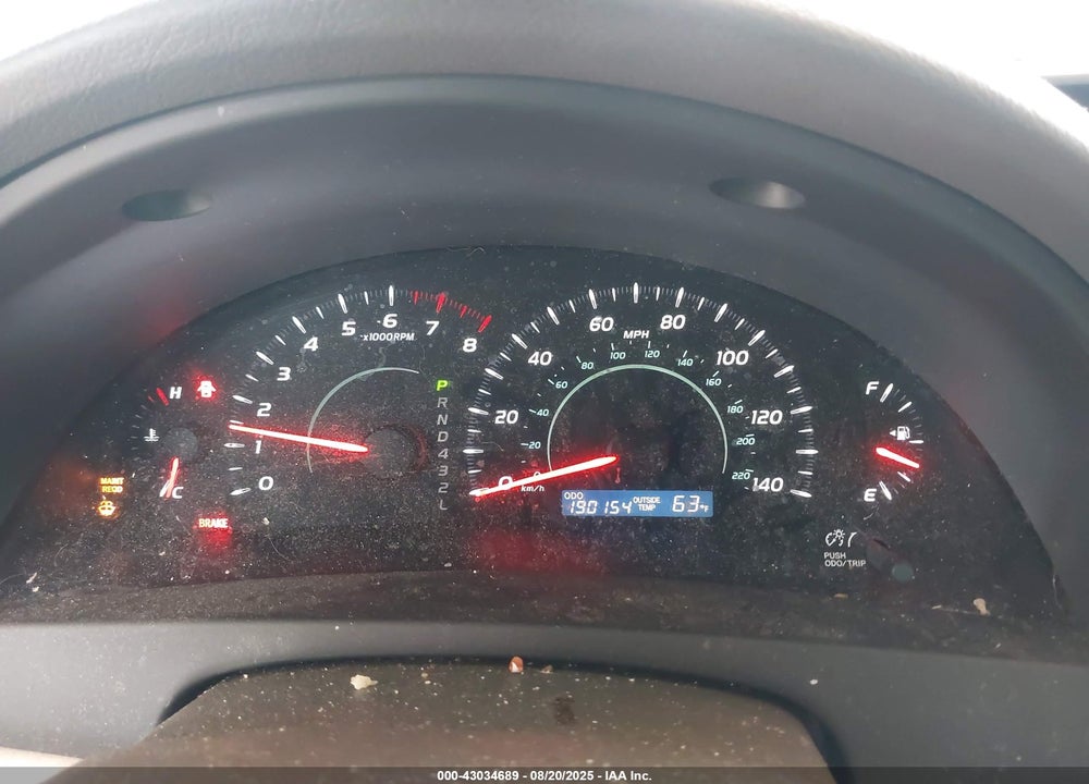 2008 TOYOTA CAMRY LE VIN: 4T4BE46K48R042445