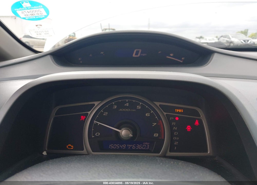 2010 HONDA CIVIC LX VIN: 19XFA1F50AE054018