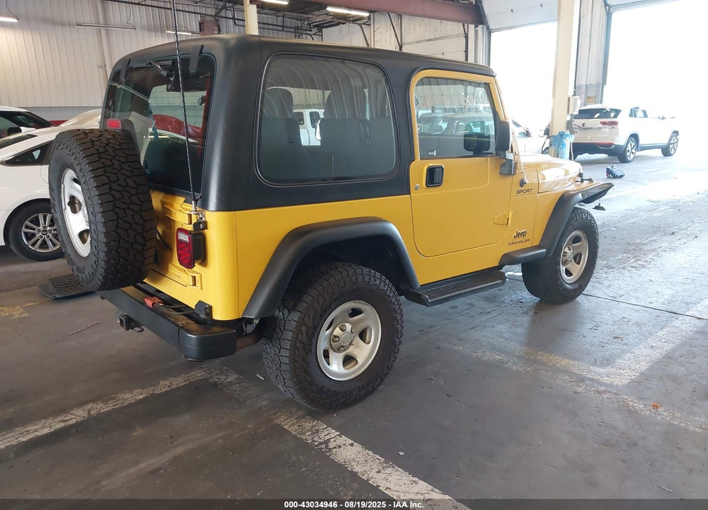 2003 JEEP WRANGLER SPORT VIN: 1J4FA49S23P374277