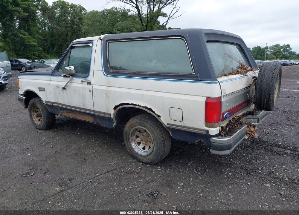 1989 FORD BRONCO U100 VIN: 1FMEU15N6KLA87713