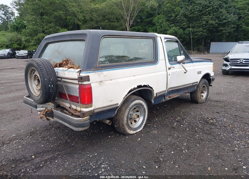 1989 FORD BRONCO U100 VIN: 1FMEU15N6KLA87713