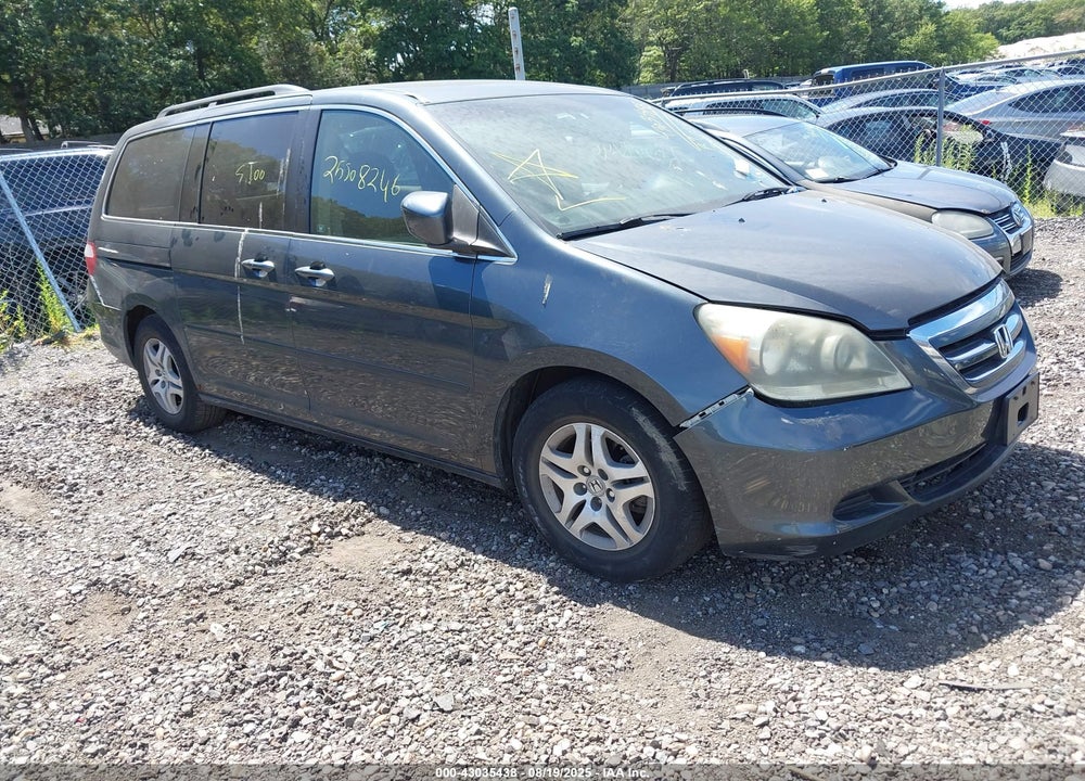 2005 HONDA ODYSSEY EX VIN: 5FNRL38405B075605
