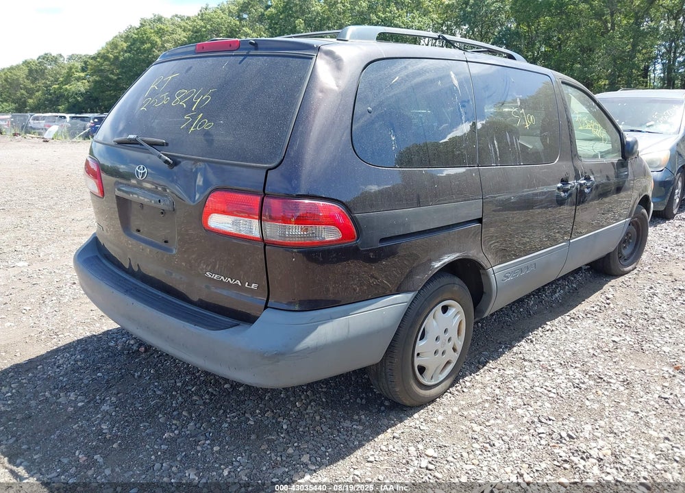 2003 TOYOTA SIENNA LE VIN: 4T3ZF13C03U527277