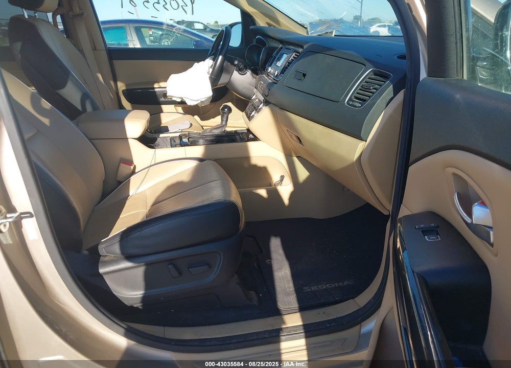 2015 KIA SEDONA VIN: KNDMC5C19F6025141