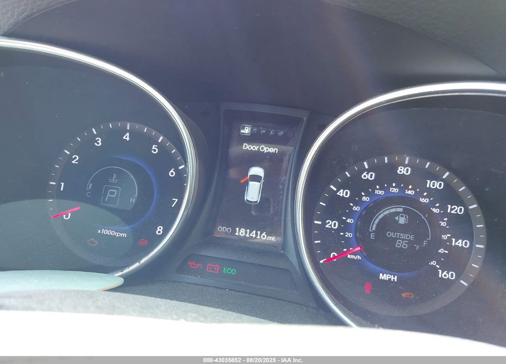 2013 HYUNDAI SANTA FE SPORT 2.0T VIN: 5XYZWDLA2DG006948