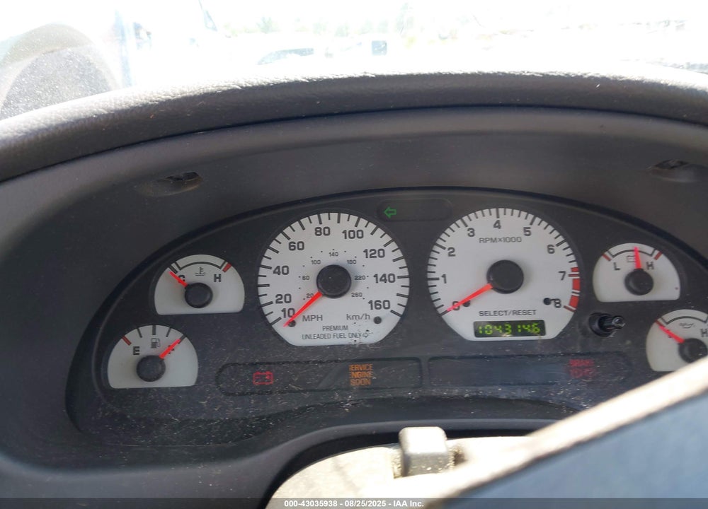 2001 FORD MUSTANG COBRA VIN: 1FAFP46V51F189183