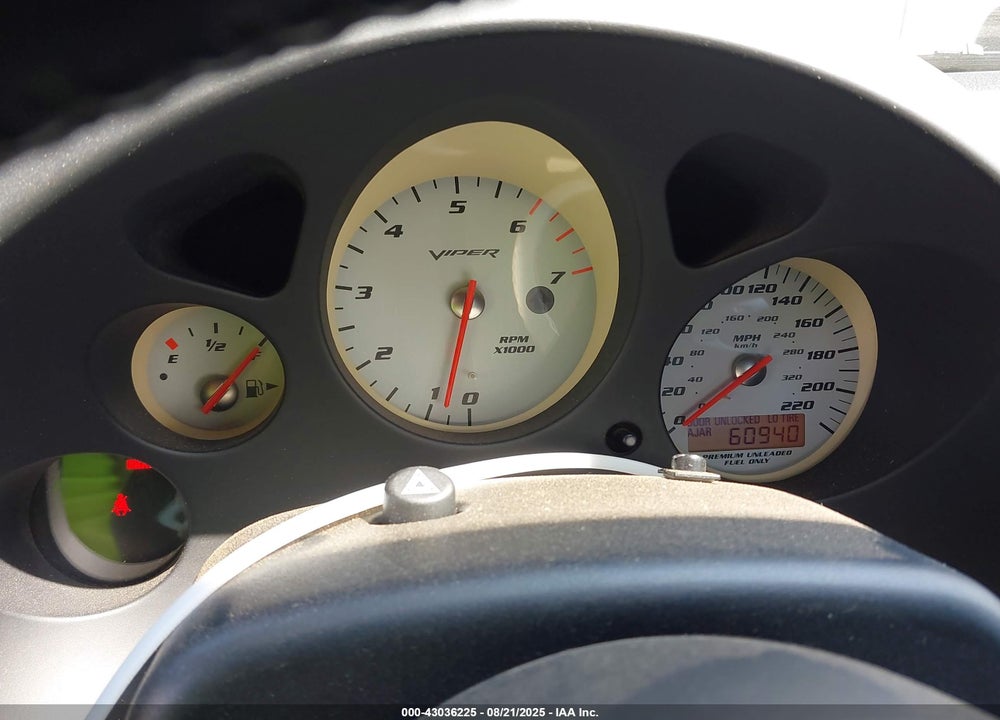 2003 DODGE VIPER SRT10 VIN: 1B3JR65Z33V501851