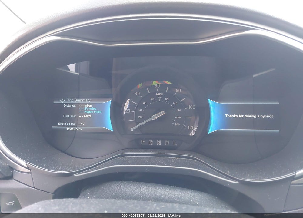 2019 FORD FUSION HYBRID SE VIN: 3FA6P0LU5KR145967