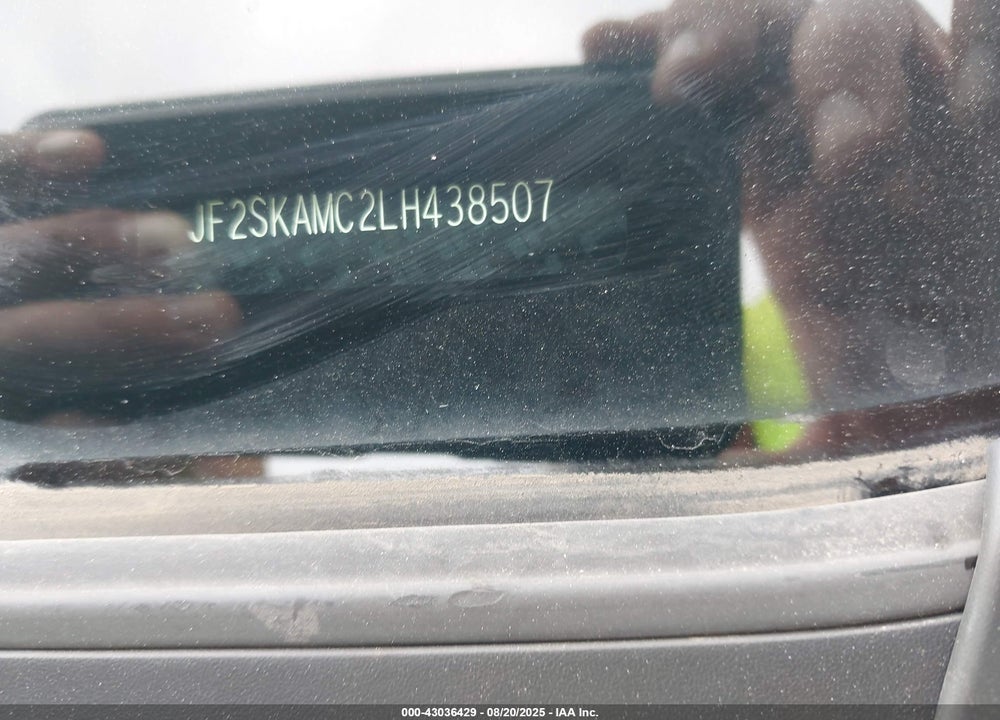 2020 SUBARU FORESTER VIN: JF2SKAMC2LH438507