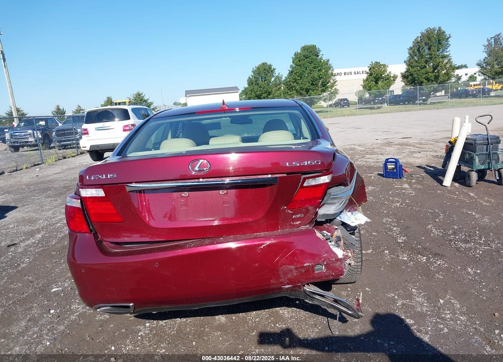 2009 LEXUS LS 460 VIN: JTHCL46F295001821