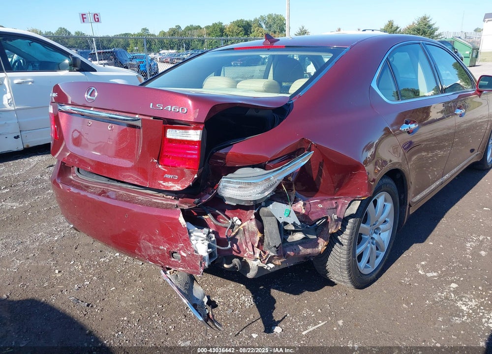 2009 LEXUS LS 460 VIN: JTHCL46F295001821