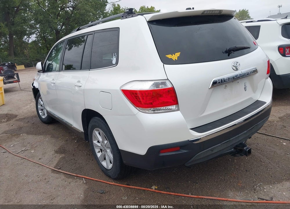 2012 TOYOTA HIGHLANDER VIN: 5TDZK3EH3CS086620