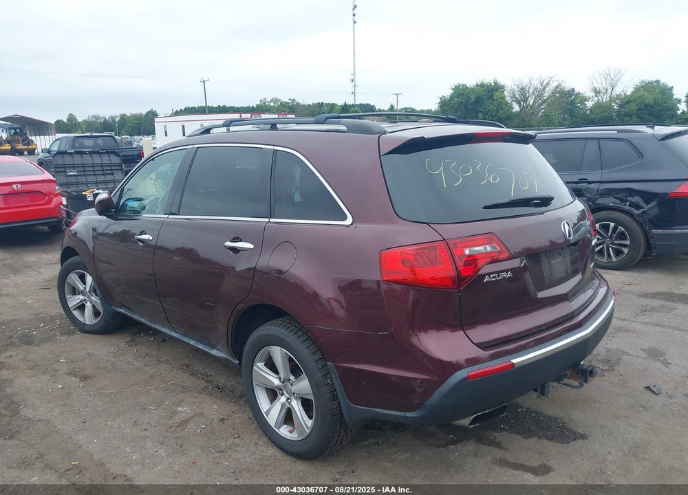 2011 ACURA MDX VIN: 2HNYD2H42BH537150