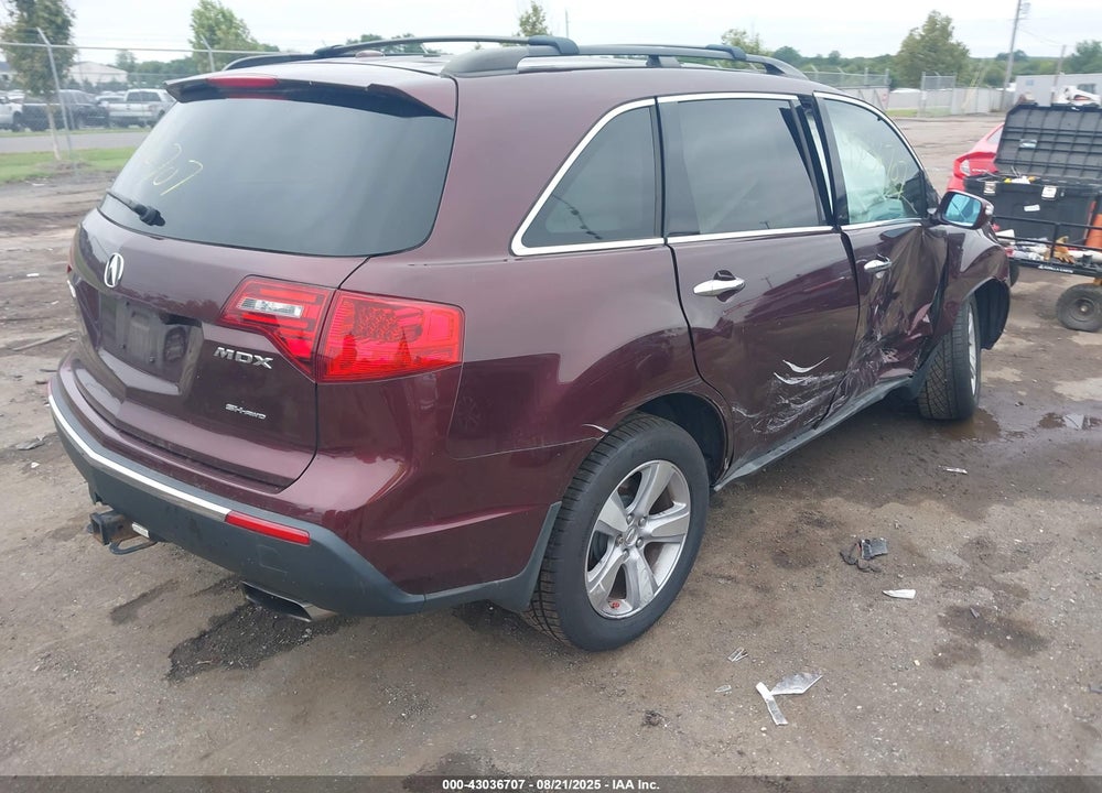 2011 ACURA MDX VIN: 2HNYD2H42BH537150