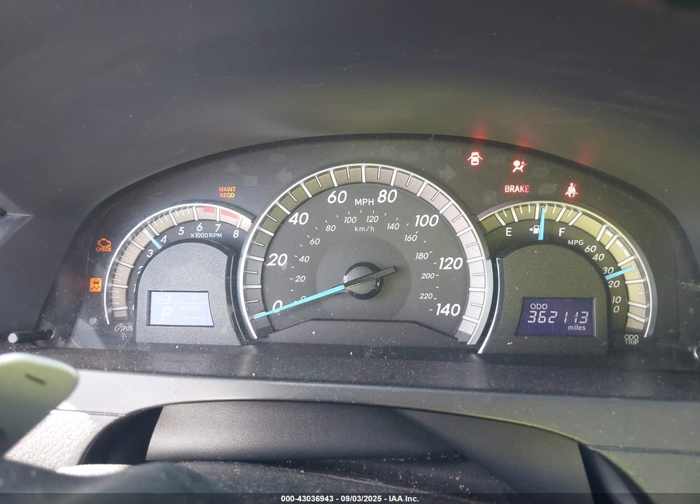 2013 TOYOTA CAMRY VIN: 4T1BF1FK4DU212190