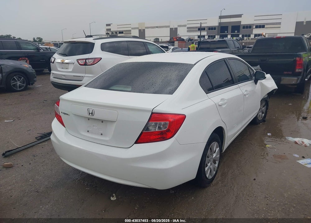 2012 HONDA CIVIC LX VIN: 2HGFB2F57CH318346