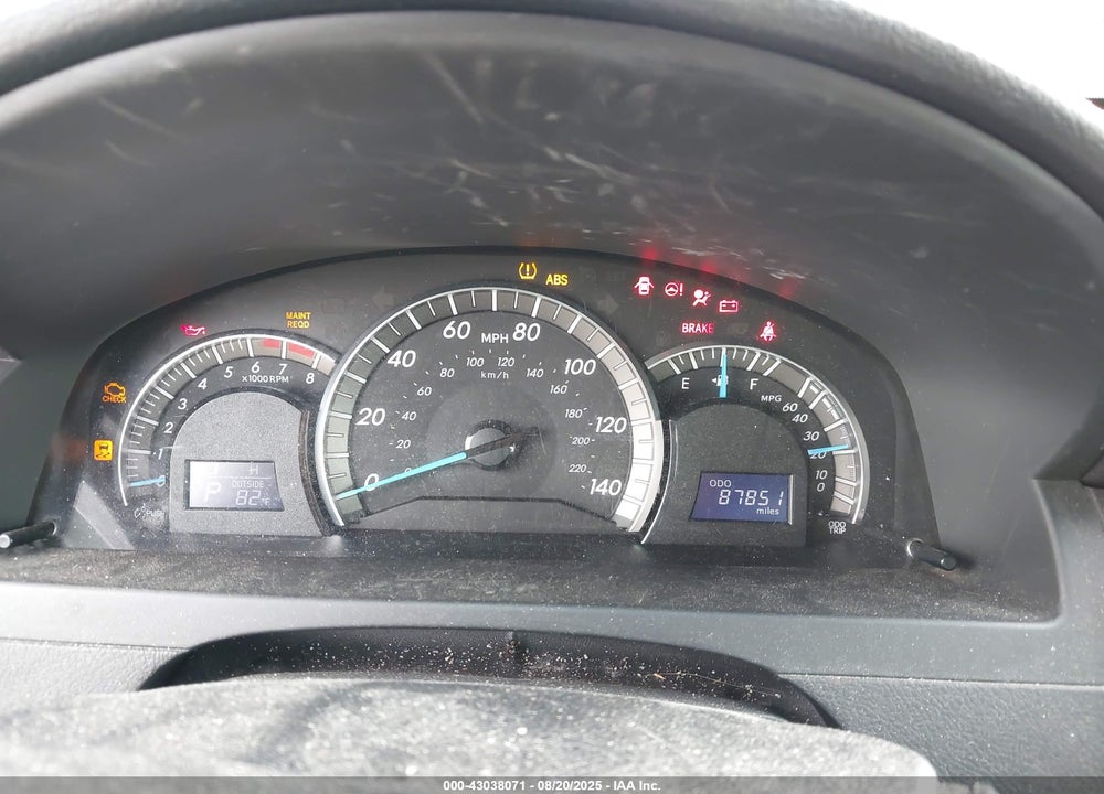 2012 TOYOTA CAMRY VIN: 4T1BF1FKXCU011490