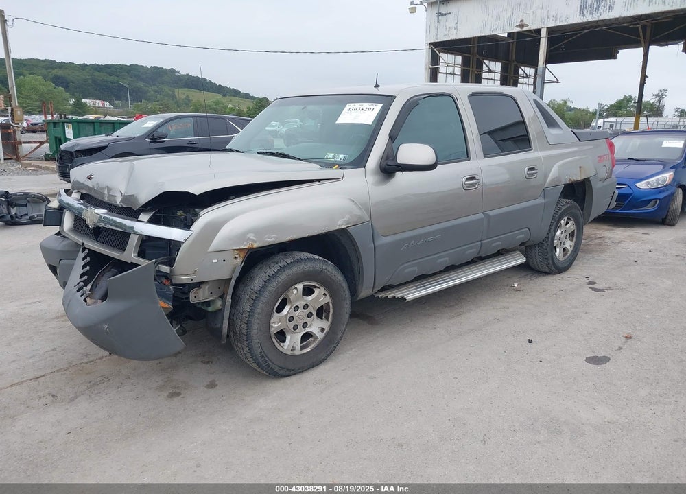 2002 CHEVROLET AVALANCHE 1500 VIN: 3GNEK13T12G216666