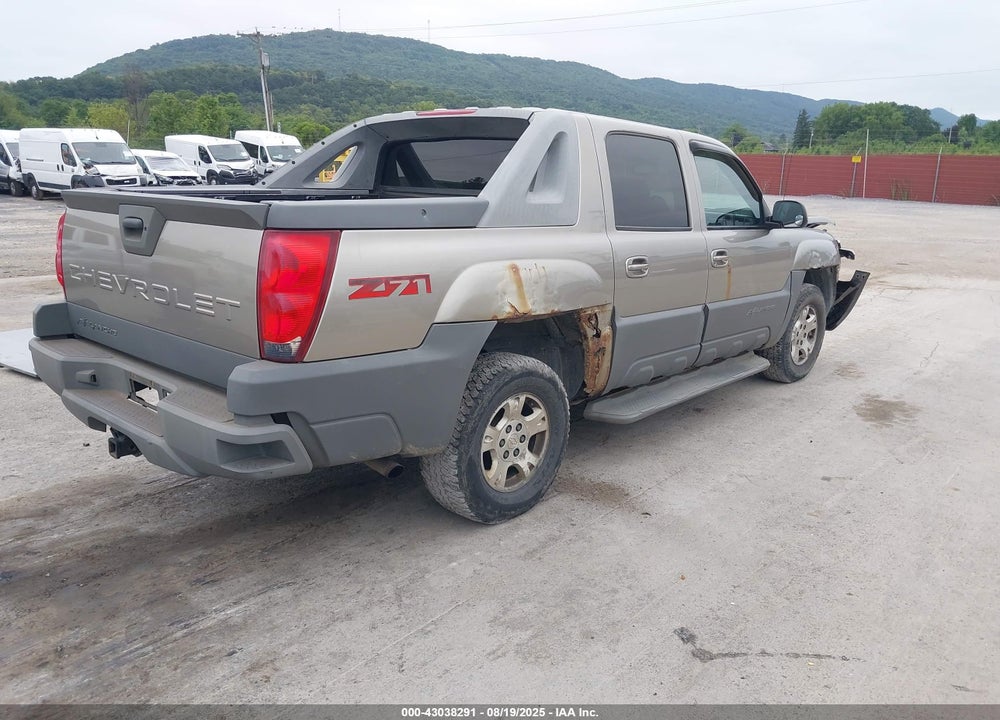 2002 CHEVROLET AVALANCHE 1500 VIN: 3GNEK13T12G216666