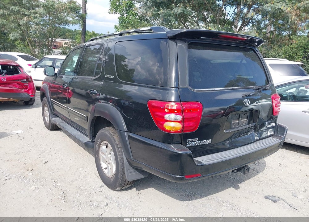 2002 TOYOTA SEQUOIA LIMITED V8 VIN: 5TDZT38A42S079962