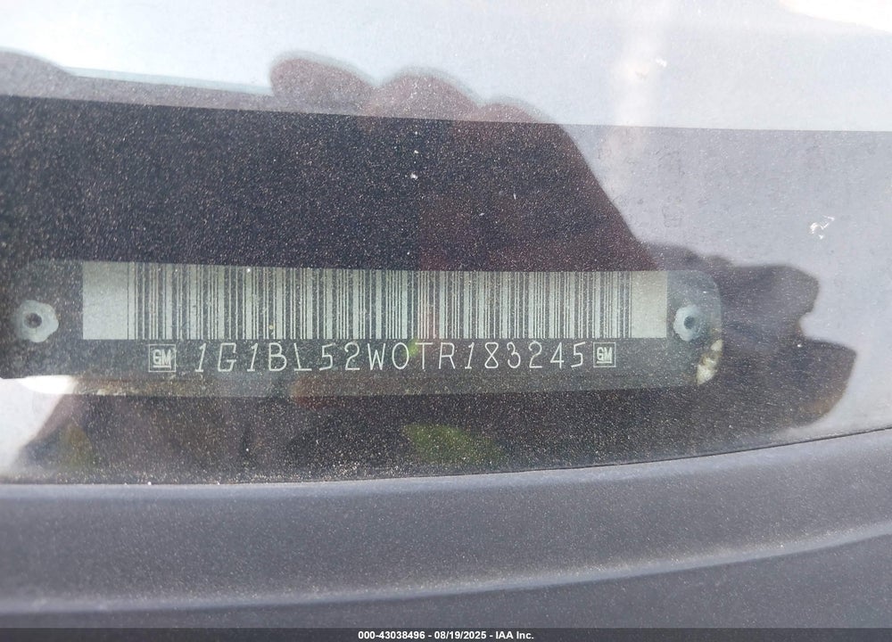 1996 CHEVROLET CAPRICE CLASSIC VIN: 1G1BL52W0TR183245