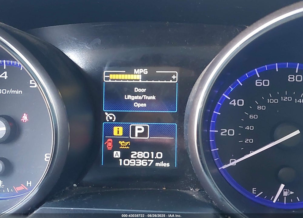 2015 SUBARU OUTBACK 2.5I PREMIUM VIN: 4S4BSACC6F3223435