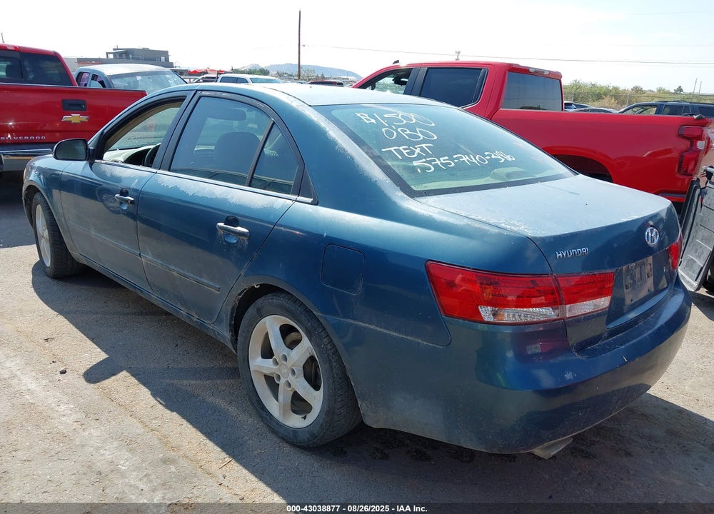 2006 HYUNDAI SONATA GLS V6/LX V6 VIN: 5NPEU46F36H020784