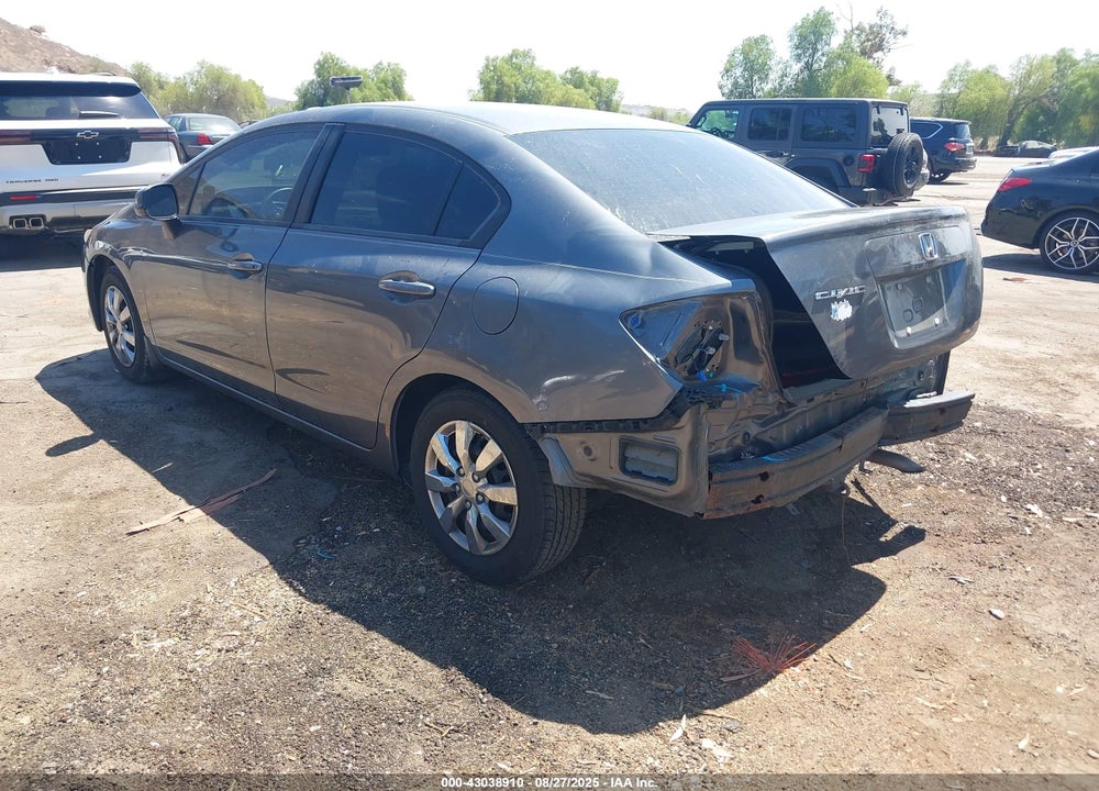 2012 HONDA CIVIC VIN: 19XFB2F5XCE090563