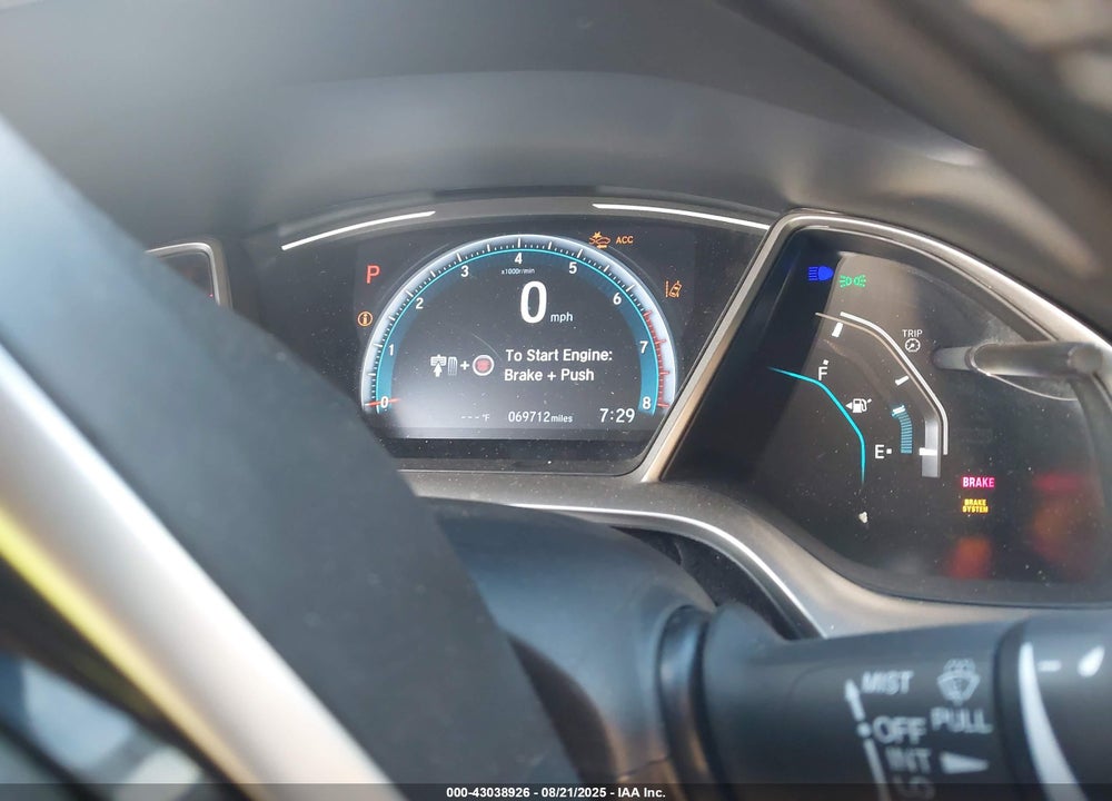 2020 HONDA CIVIC VIN: 19XFC1F38LE015639