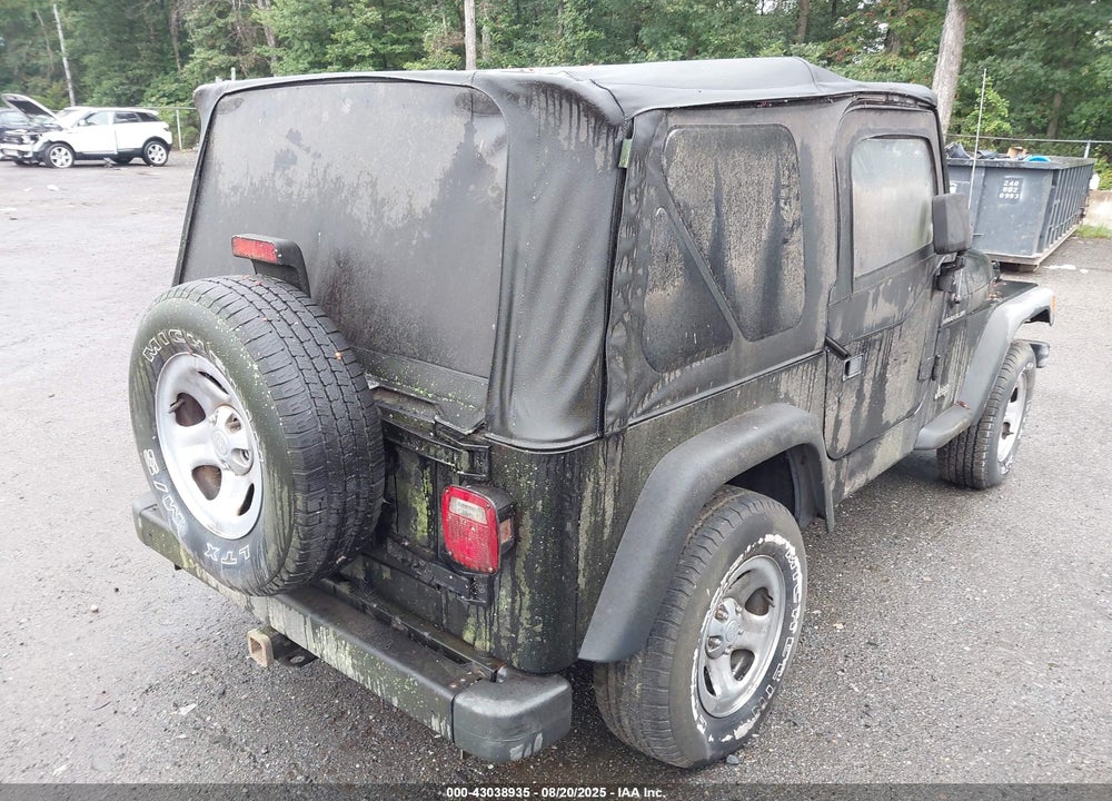 2002 JEEP WRANGLER X VIN: 1J4FA39S22P758455