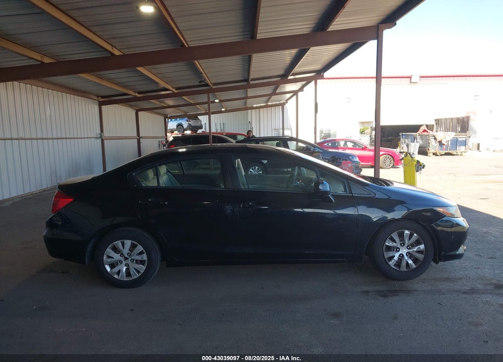 2012 HONDA CIVIC VIN: 19XFB2F57CE391453