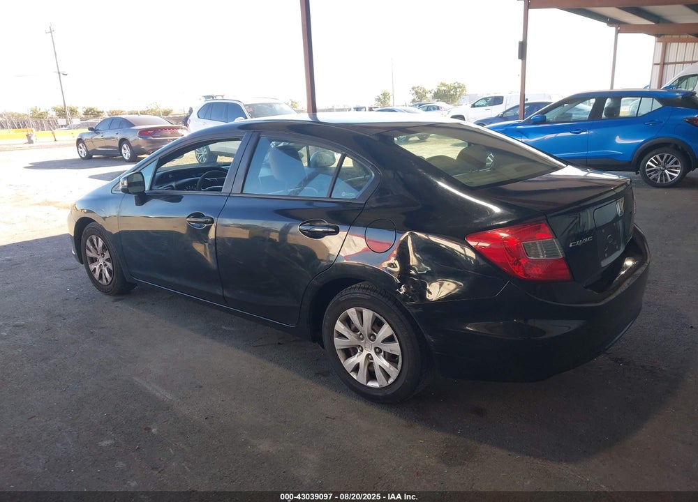 2012 HONDA CIVIC VIN: 19XFB2F57CE391453