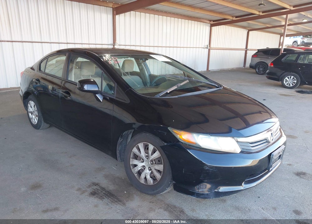 2012 HONDA CIVIC VIN: 19XFB2F57CE391453