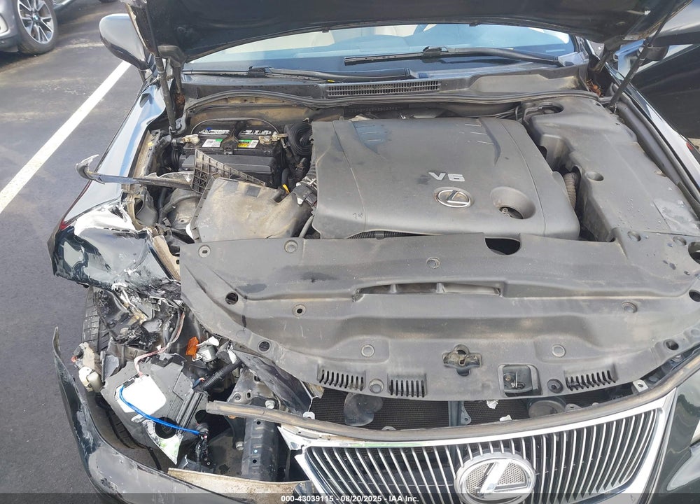 2008 LEXUS IS 250 VIN: JTHBK262X85053860