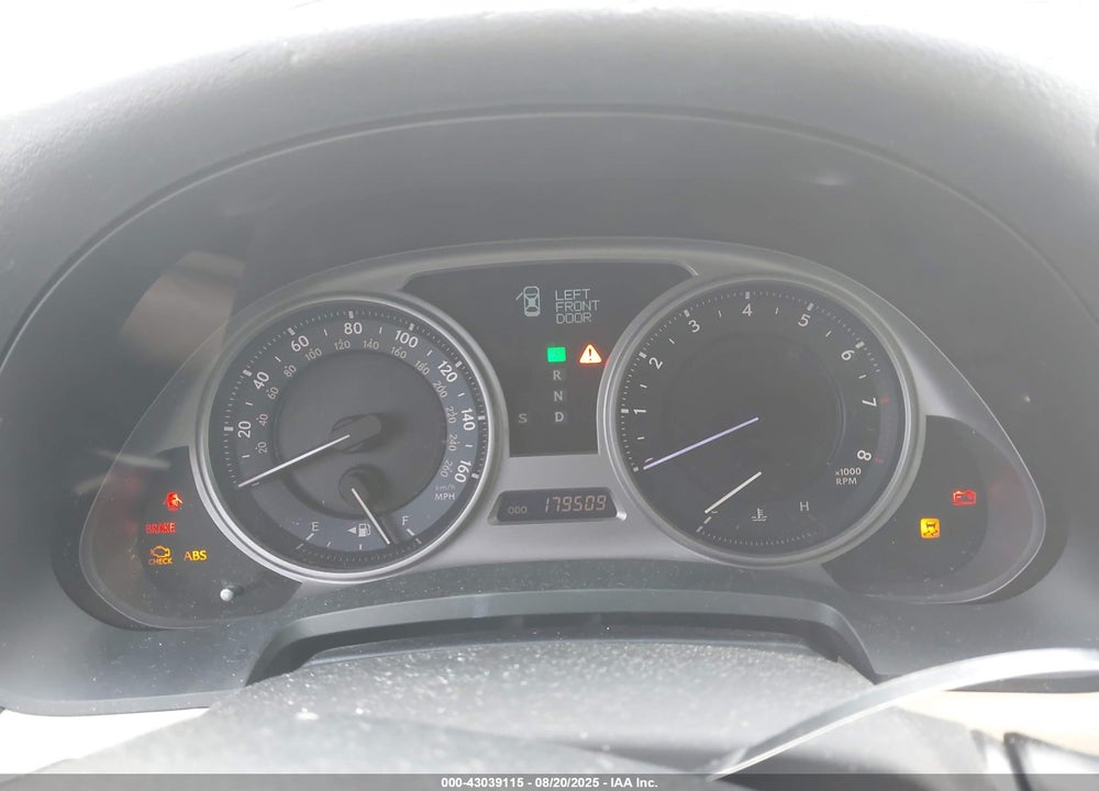 2008 LEXUS IS 250 VIN: JTHBK262X85053860