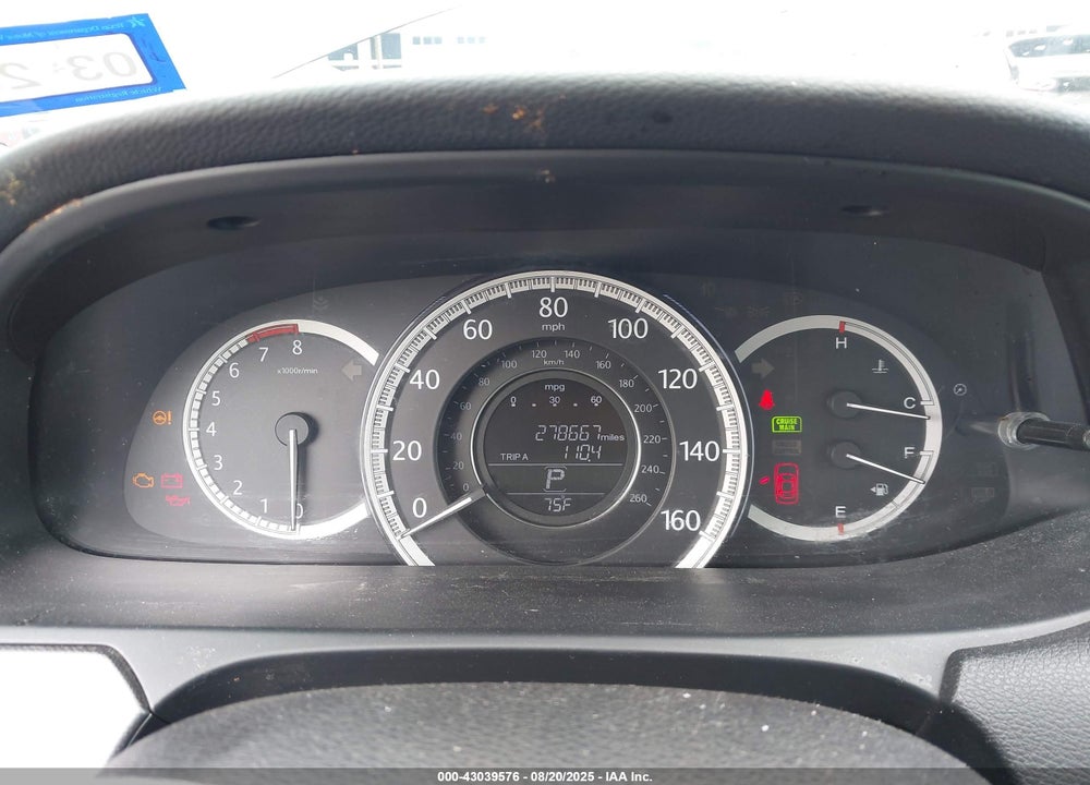 2014 HONDA ACCORD LX VIN: 1HGCR2F38EA073717