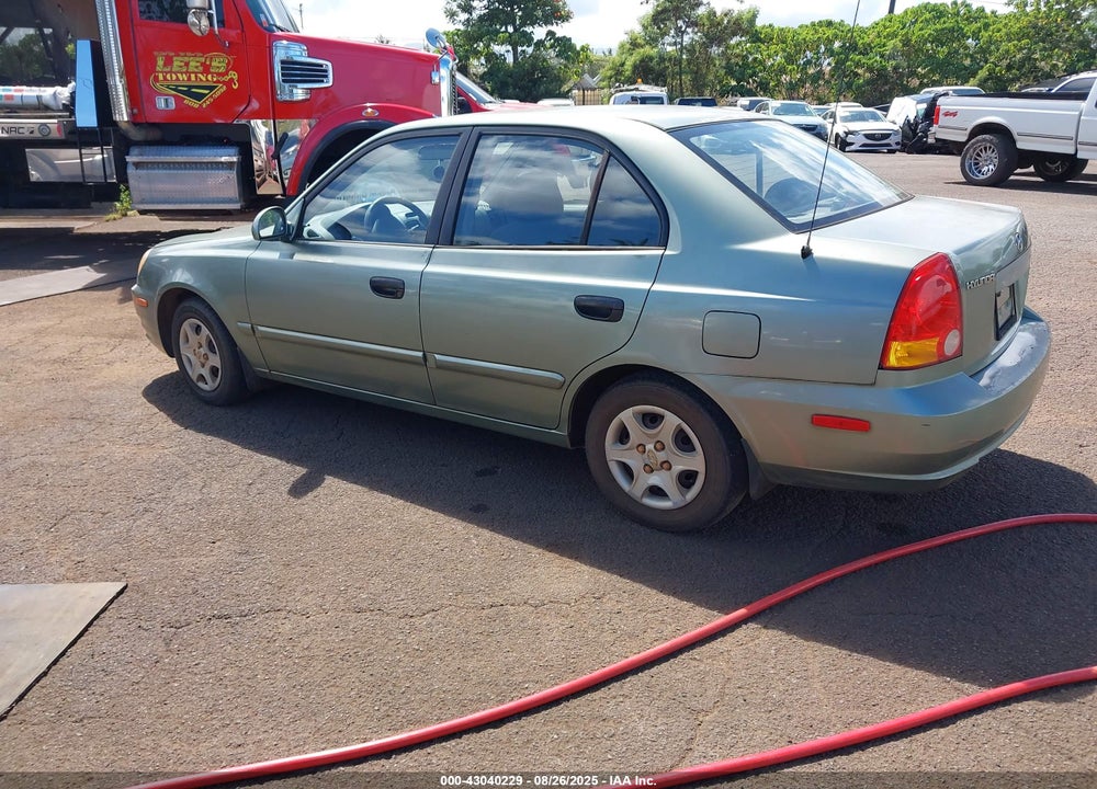 2004 HYUNDAI ACCENT GL VIN: KMHCG45C84U511596