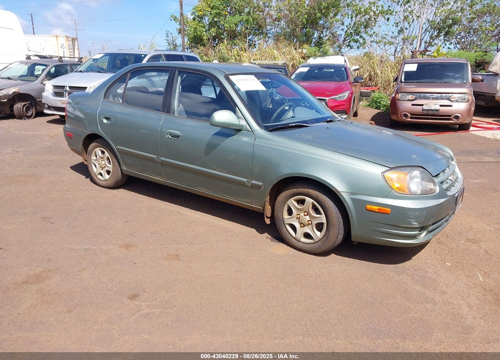 2004 HYUNDAI ACCENT GL VIN: KMHCG45C84U511596