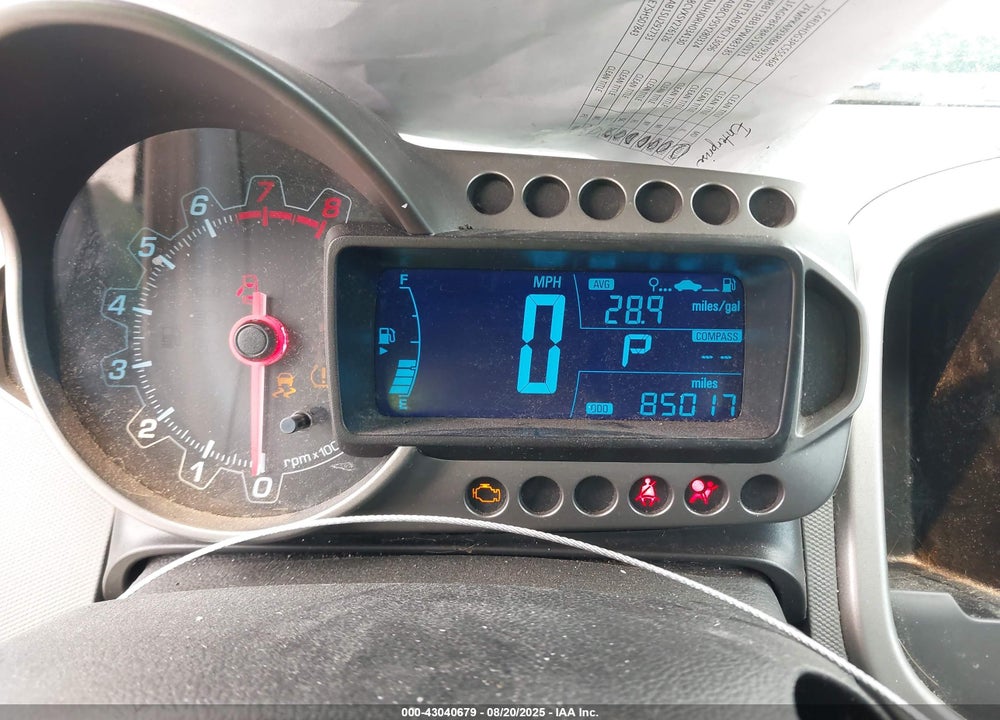 2016 CHEVROLET SONIC VIN: 1G1JC5SH0G4103619