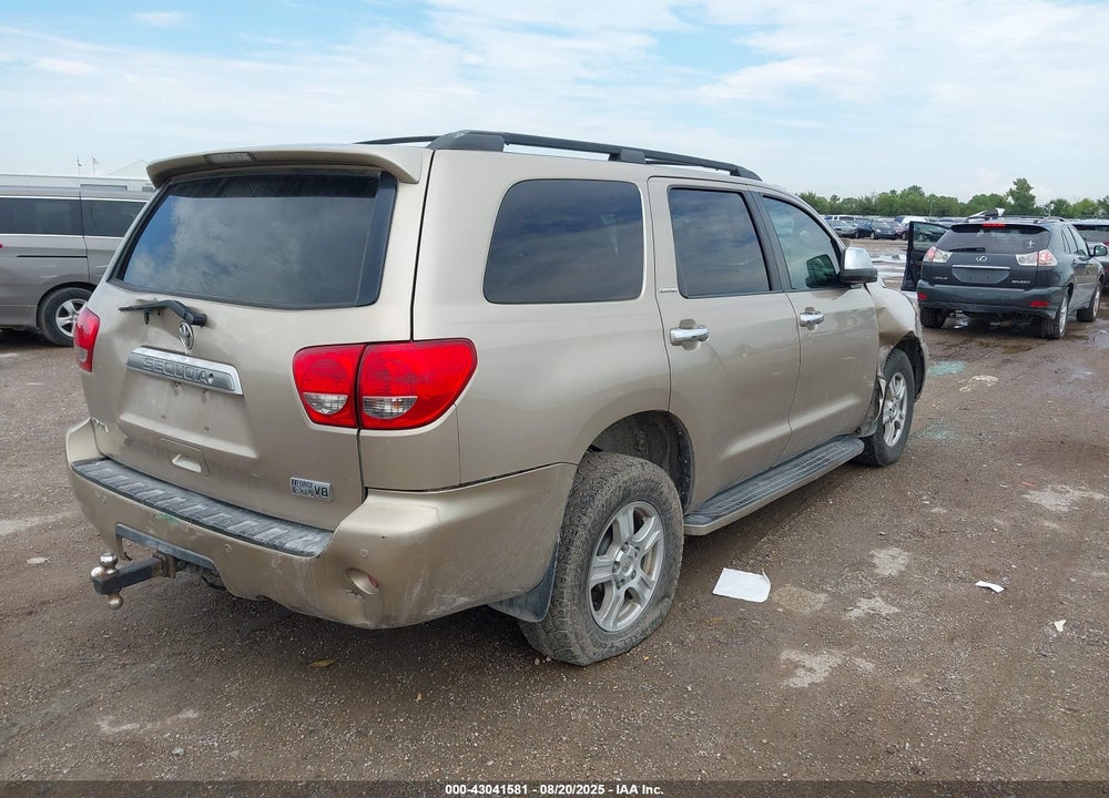 2008 TOYOTA SEQUOIA LIMITED 5.7L V8 VIN: 5TDZY68A18S008097