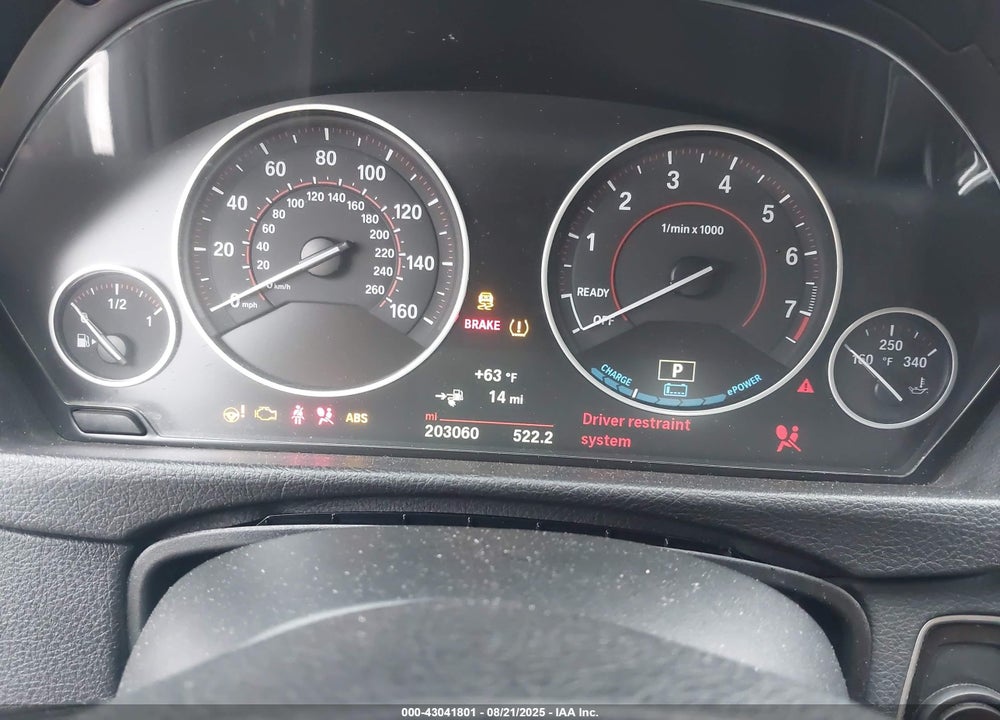 2017 BMW 3 SERIES VIN: WBA8E1C52HK479987