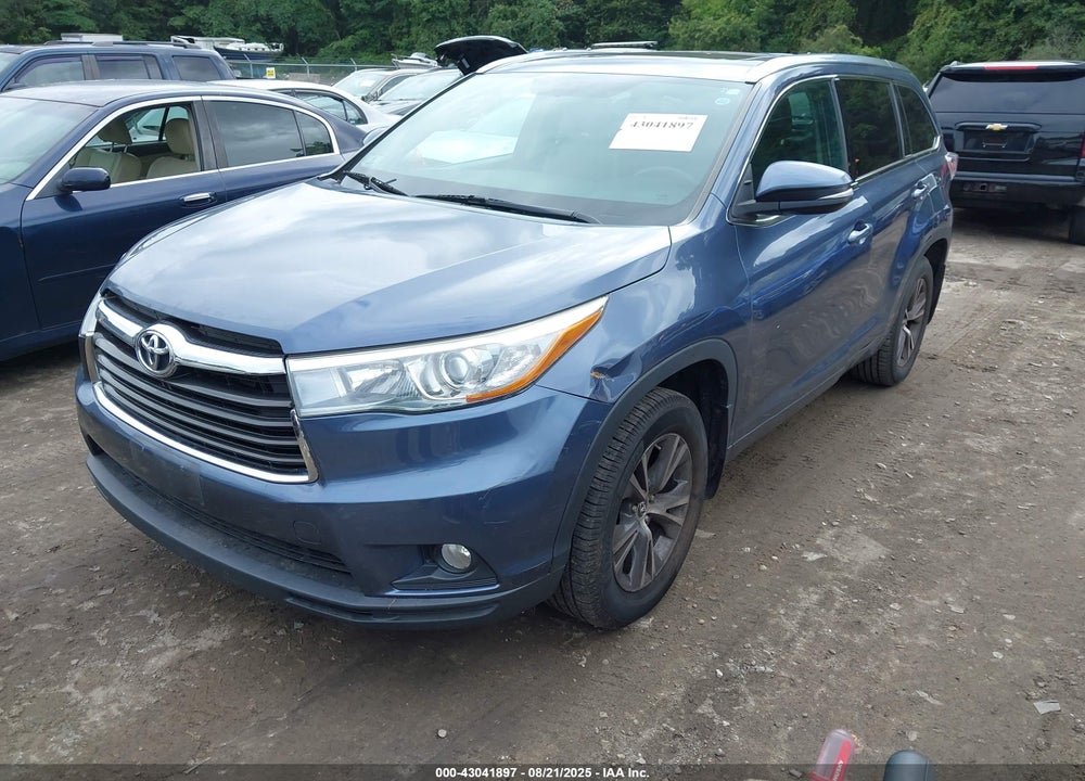 2016 TOYOTA HIGHLANDER VIN: 5TDJKRFH7GS281625