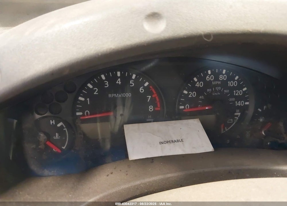 2005 NISSAN XTERRA OFF ROAD VIN: 5N1AN08W75C618383