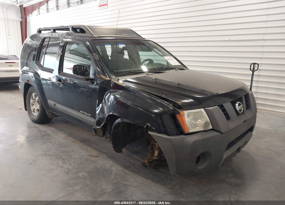 2005 NISSAN XTERRA OFF ROAD VIN: 5N1AN08W75C618383