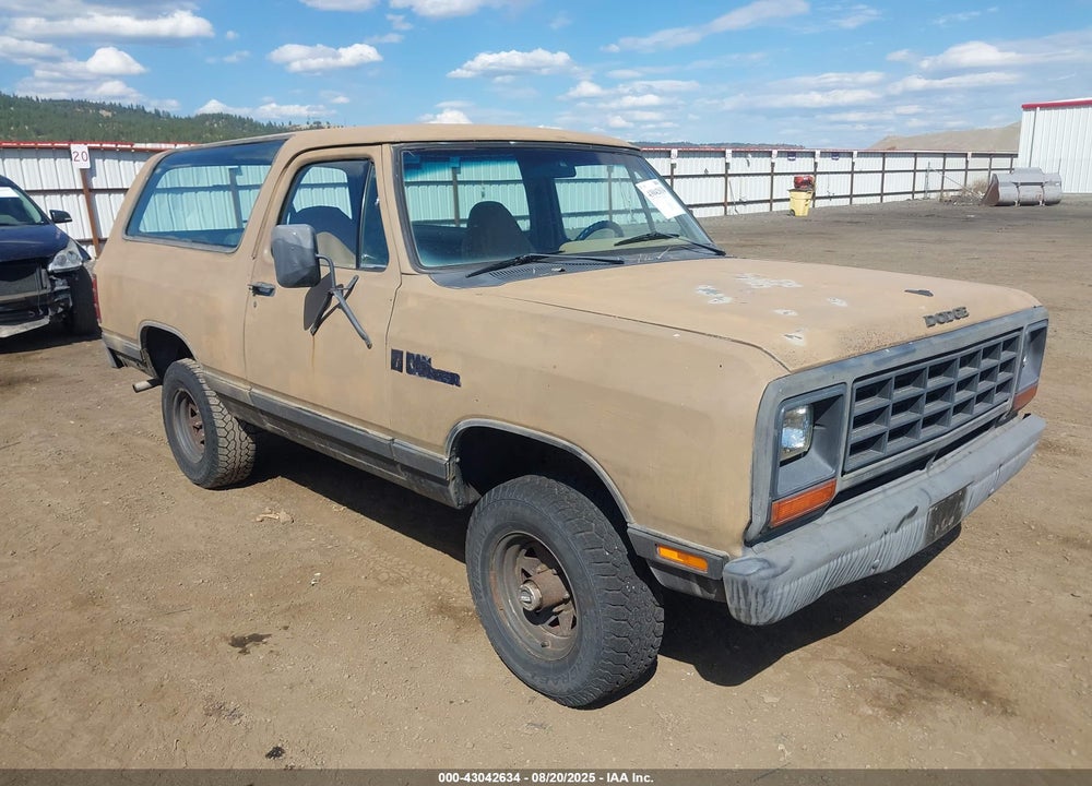 1982 DODGE RAMCHARGER AW-100 VIN: 1B4GW12P2CS273041